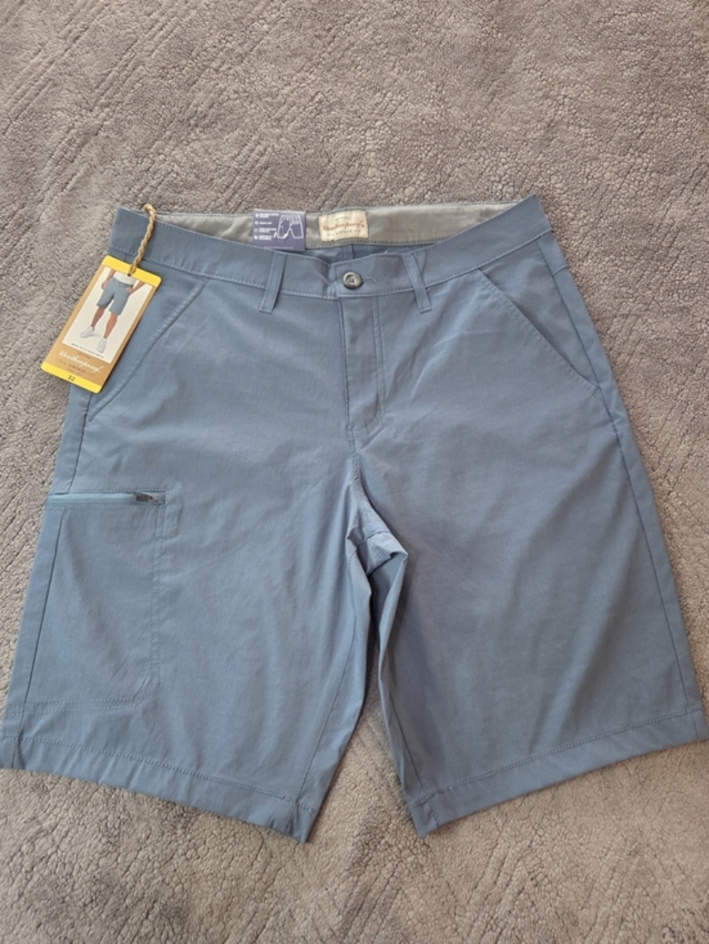 NWT Weatherproof Vintage Men's "The Trail" Hybrid Shorts - Slate Blue